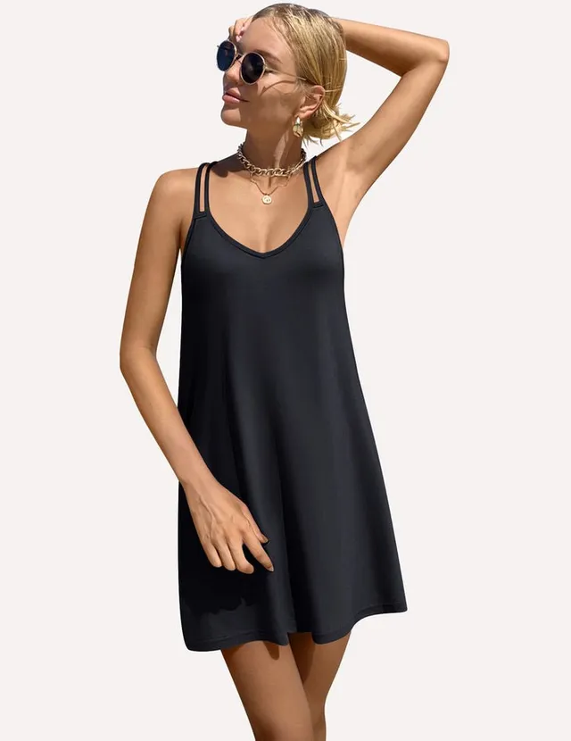 ekouaer-nightgowns-v-ausschnitt-nachthemd-rmellos-locker-2 image 1