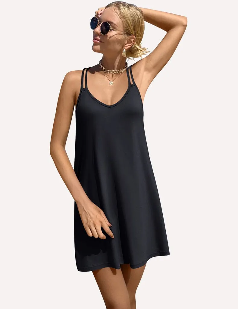 ekouaer-nightgowns-v-ausschnitt-nachthemd-rmellos-locker-2 image 1