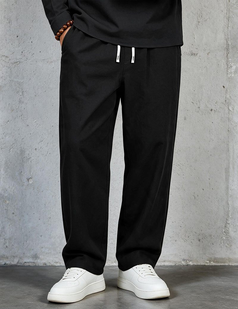 ekouaer-men-leinenhose-herren-weit-kordel-wei-leinenmix image 5