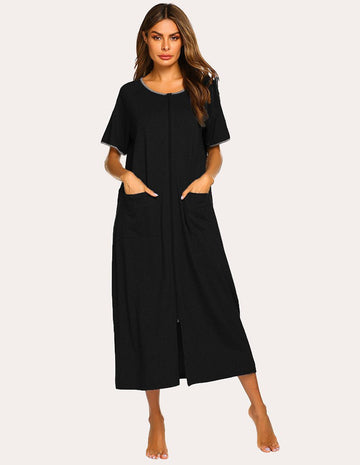 ekouaer-pajama-sets-loungewear-overall-taschen-kurzarm image 3