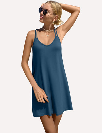 ekouaer-nightgowns-v-ausschnitt-nachthemd-rmellos-locker-2 image 5