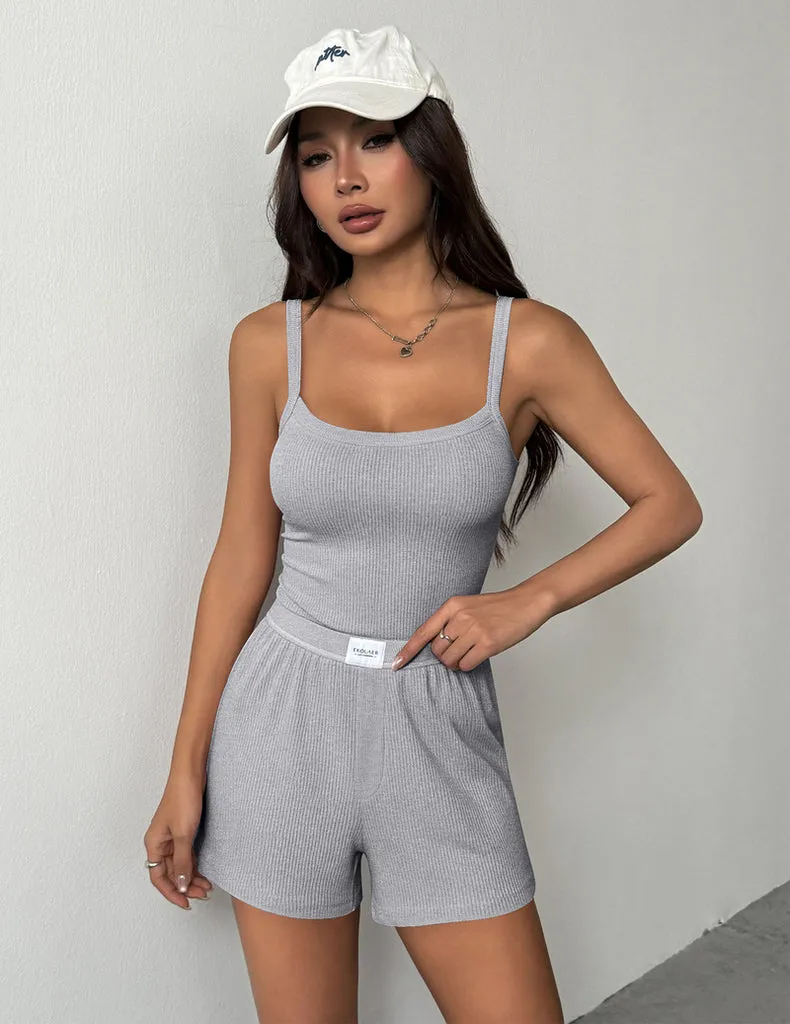 ekouaer-2-tlg-pyjama-set-damen-ripp-rmellos image 1