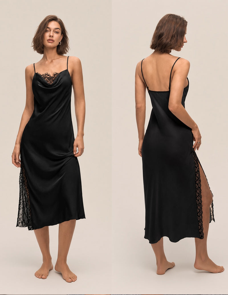 ekouaer-nightgowns-satin-nachthemd-wei-spitze-midi image 5