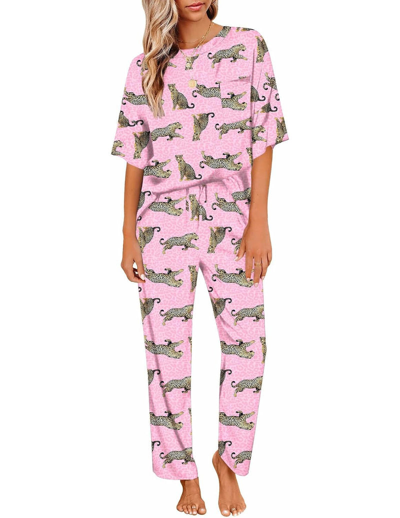 ekouaer-satin-pyjama-set-kurzarm-weites-bein-2-teilig-taschen image 4