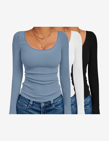 ekouaer-thermals-thermo-shirt-langarm-3er-pack-gerippt image 3