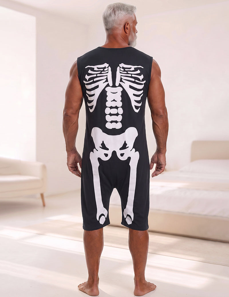 ekouaer-men-spider-web-romper-herren-halloween image 7