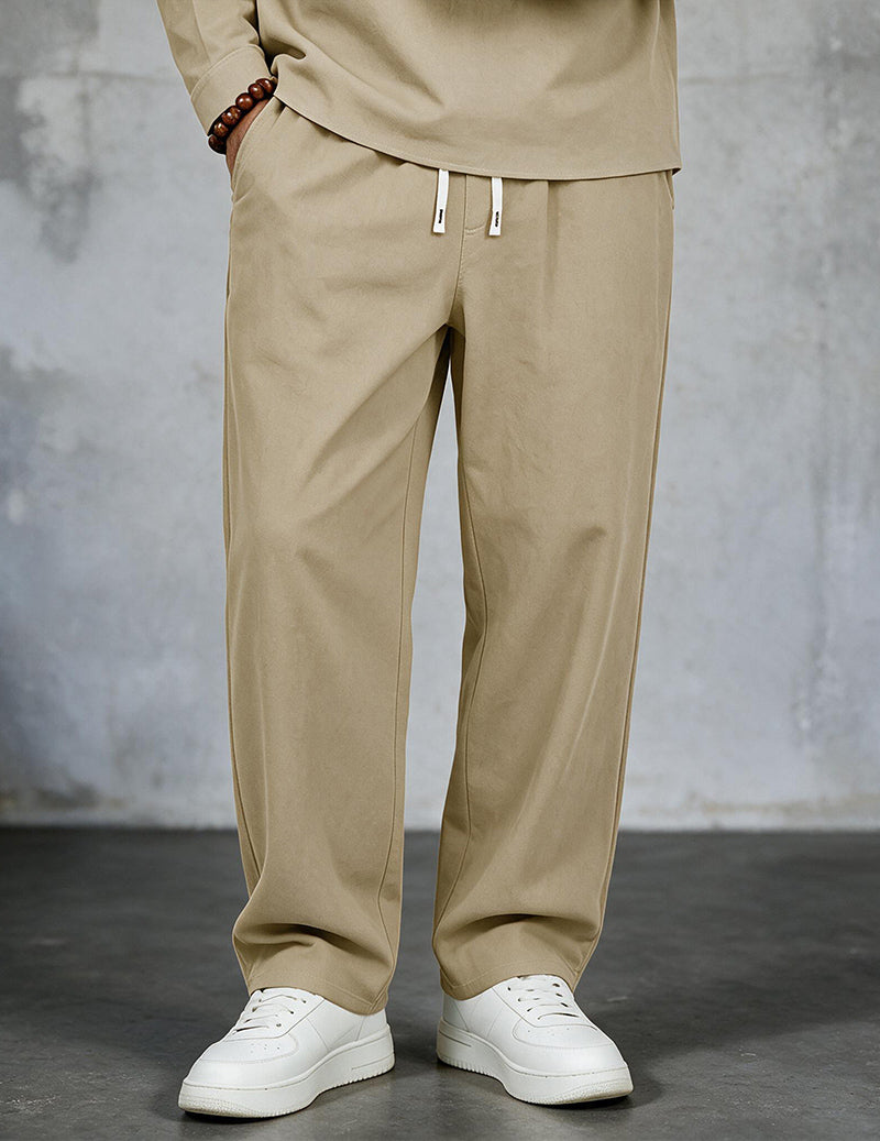 ekouaer-men-leinenhose-herren-weit-kordel-wei-leinenmix image 8