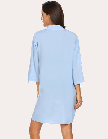 ekouaer-swimwear-bikini-cover-up-strandbluse-v-ausschnitt image 3