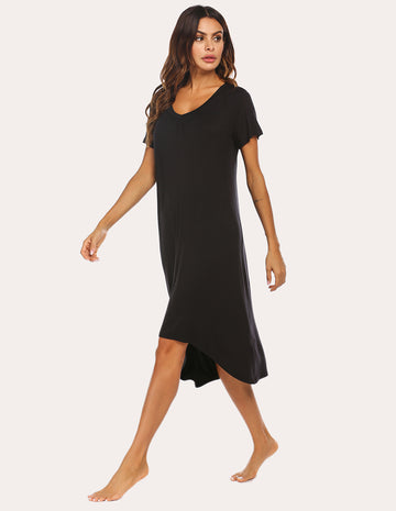 ekouaer-nightgowns-nachthemd-high-low-saum-comfy image 7