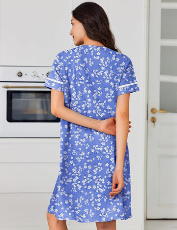 ekouaer-nightgowns-baumwoll-nachthemd-knopfleiste-taschen image 7