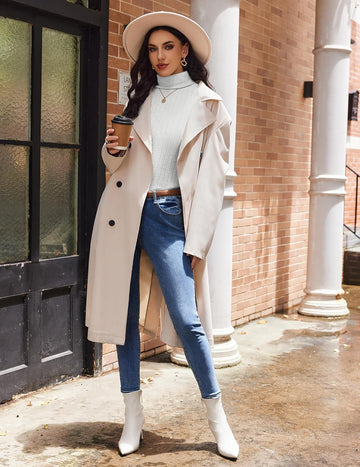 ekouaer-pajama-sets-turtleneck-langarm-shirt-gerippt-slim-fit image 5
