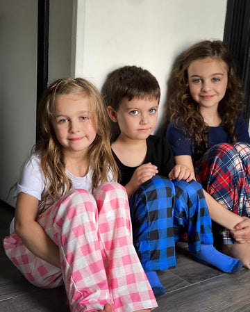 ekouaer-pajama-sets-boys-schlafanzughose-kariert-lang image 5