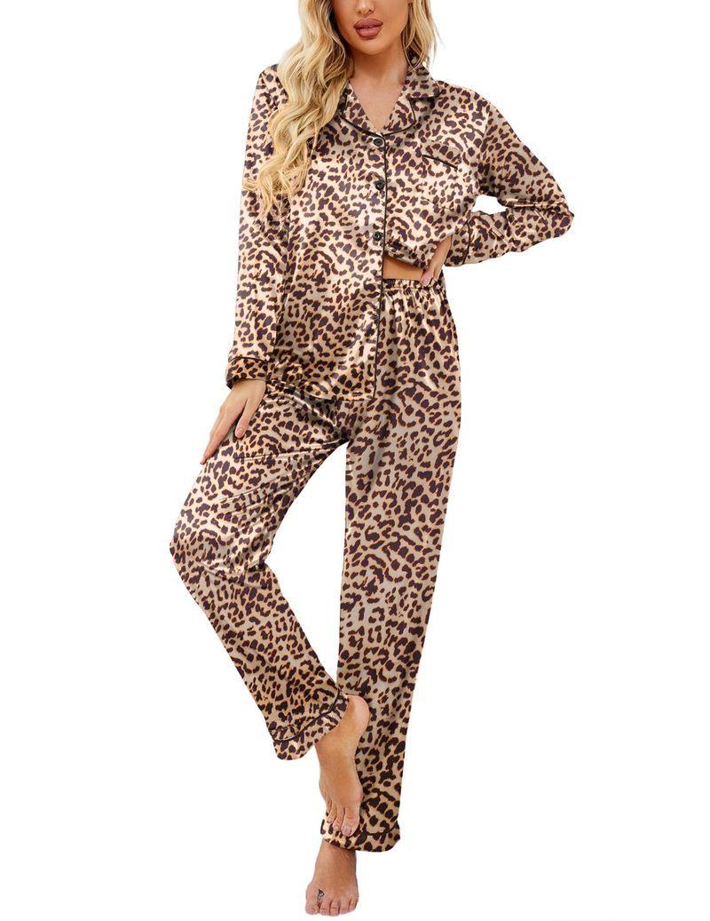 ekouaer-pajama-sets-satin-pyjama-print-langarm image 4