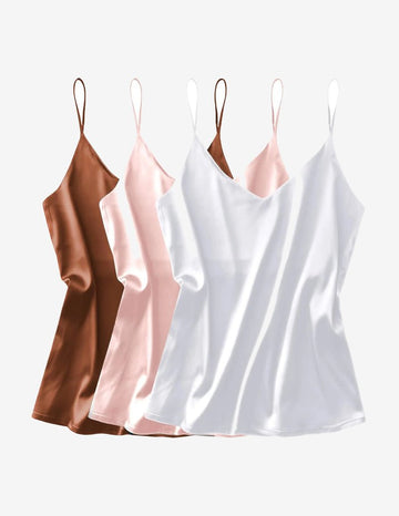 ekouaer-3-pack-satin-camisole-top-v-ausschnitt-set image 3