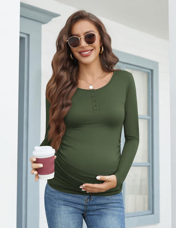 ekouaer-maternity-umstandsshirt-langarm-3er-pack-ger-scht-2 image 5