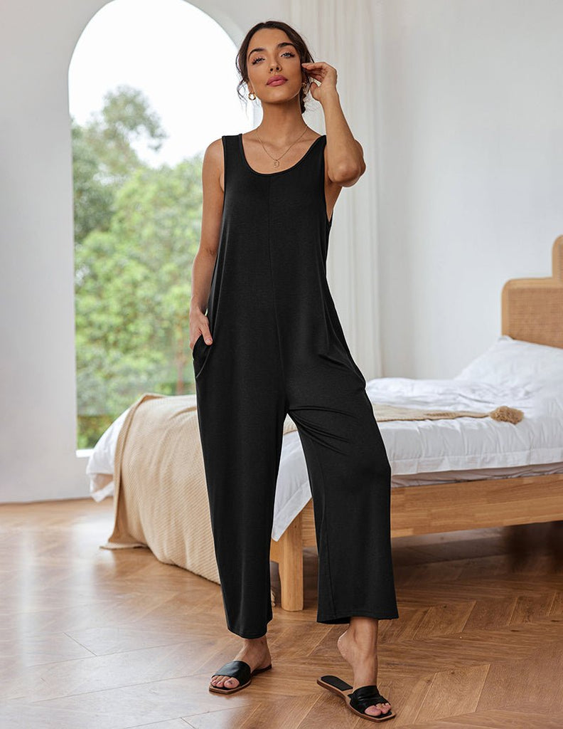 ekouaer-jumpsuits-jumpsuit-rmellos-weit-mit-taschen image 1