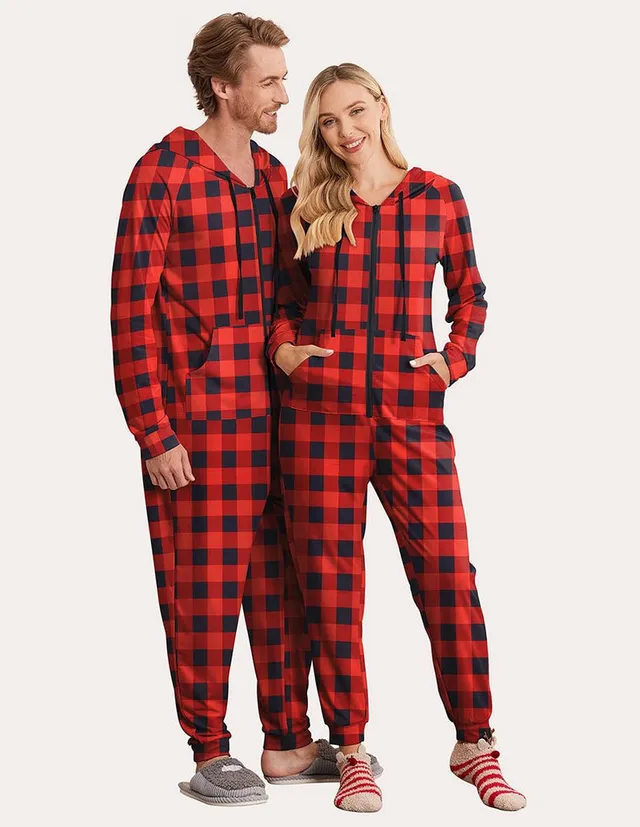 ekouaer-jumpsuits-christmas-onesie-kapuze-reissverschluss image 1