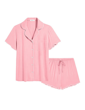 ekouaer-bamboo-viscose-button-up-r-schen-pyjama-2-teilig-k-hlend image 7