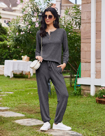ekouaer-pajama-sets-langarm-pyjama-2teilig-mit-taschen image 7