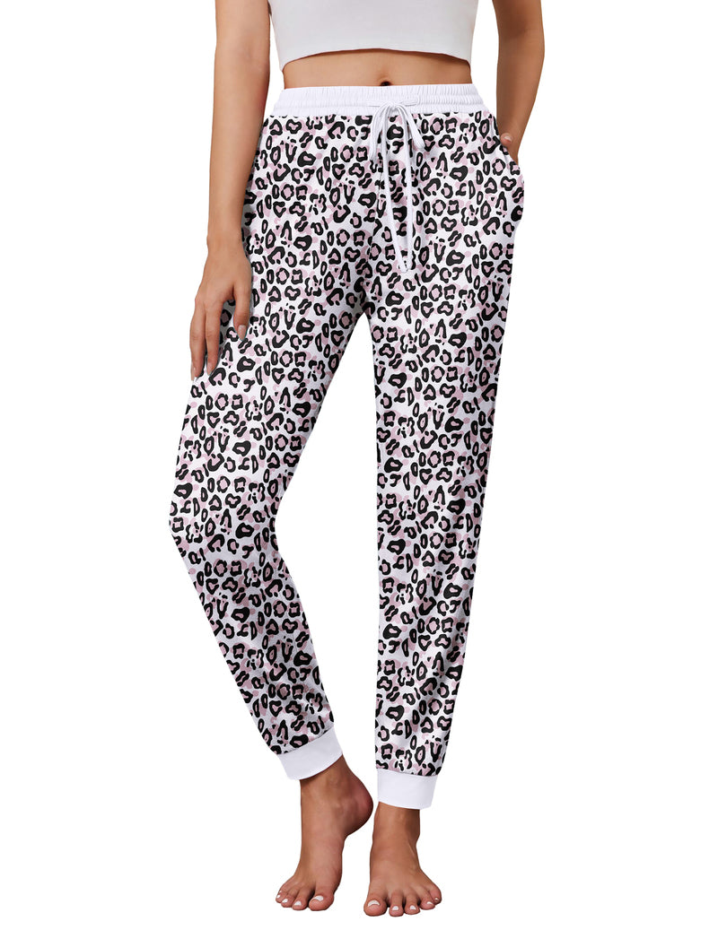 ekouaer-pajama-sets-jogger-braun-leopard-gr-s-xxl-mit-taschen image 1