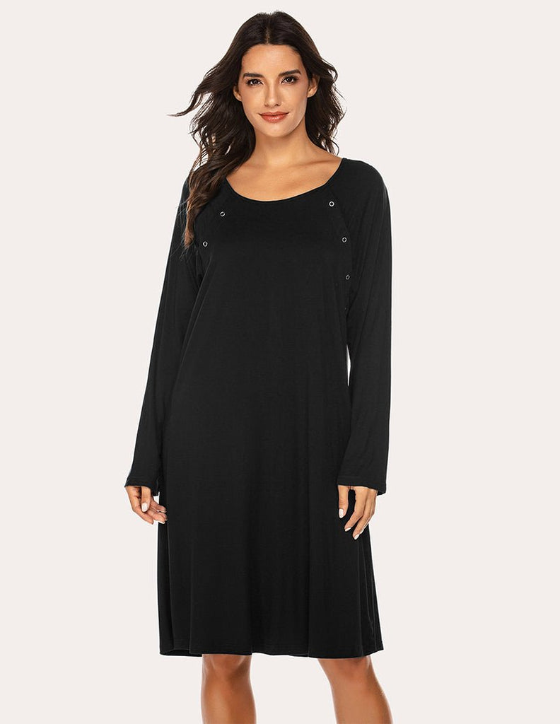 ekouaer-maternity-breastfeeding-nachthemd-stillnachthemd-bequem image 1