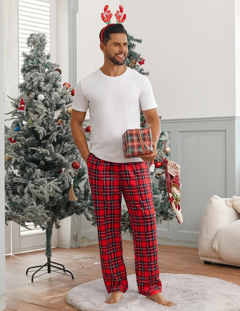 ekouaer-pajama-sets-pyjamahose-herren-lang-taschen image 1