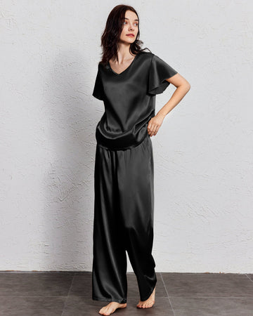 ekouaer-pajama-sets-satin-schlafanzug-r-schen-lang-atmungsaktiv image 3
