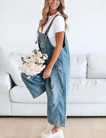ekouaer-jumpsuits-jeans-latzhose-weit-hellblau image 5