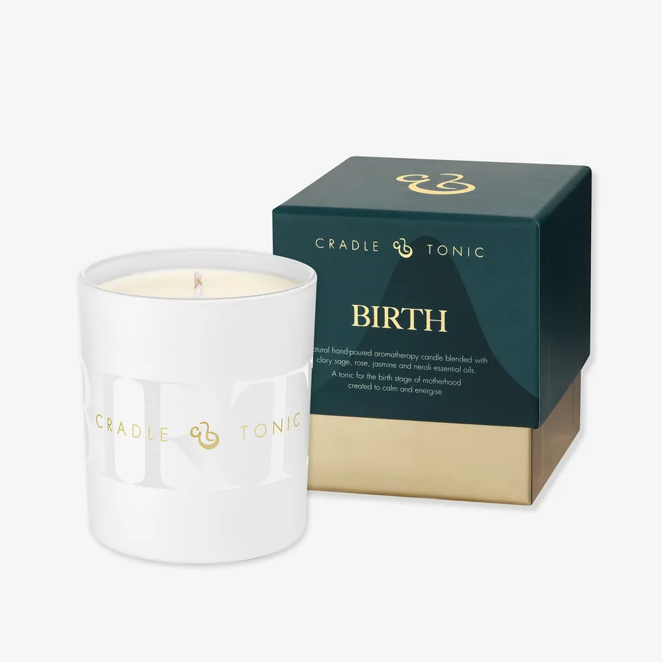 cradle-and-tonic-birthing-candle-geburtskerze-220g-rose image 1
