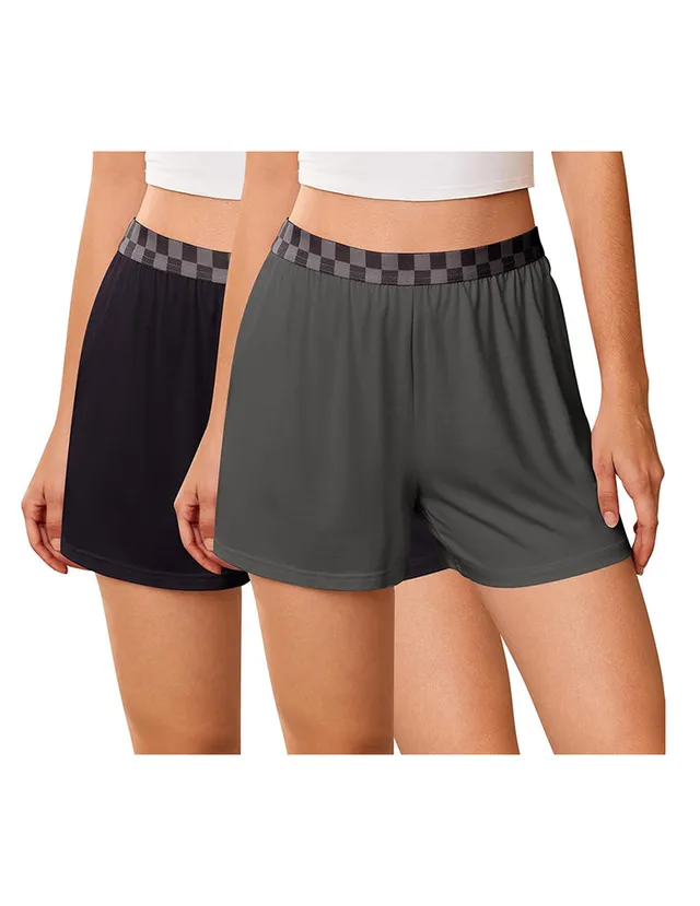 ekouaer-pajama-sets-schlafshorts-bambus-2er-pack-taschen image 1