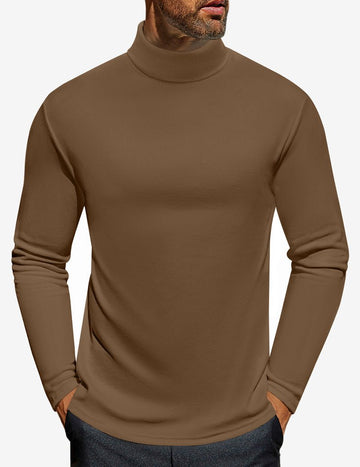 ekouaer-men-turtleneck-rollkragen-shirt-herren-schwarz-langarm image 5