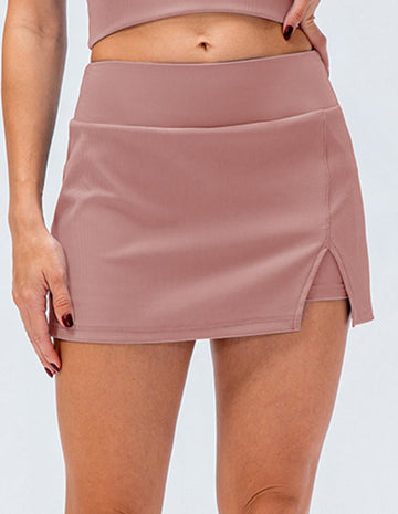 ekouaer-nightgowns-sportrock-mit-schlitz-elastisch-kurz image 3