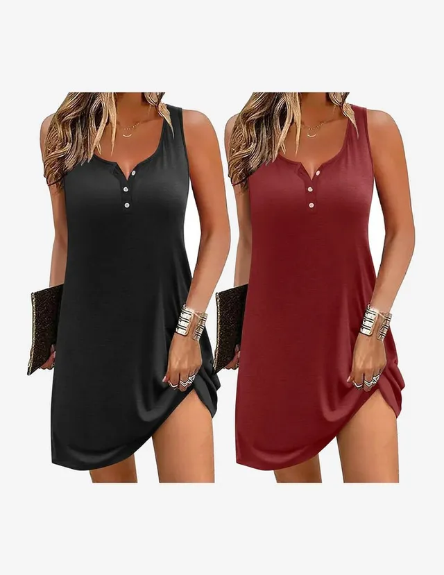 ekouaer-nightgowns-2-pack-sleep-dress-nachthemd-2er-set image 1