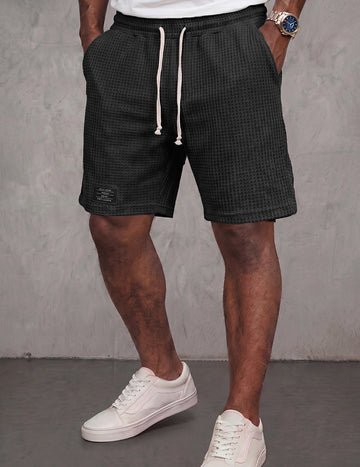 ekouaer-men-waffle-shorts-herren-waffelstruktur-mit-taschen image 5