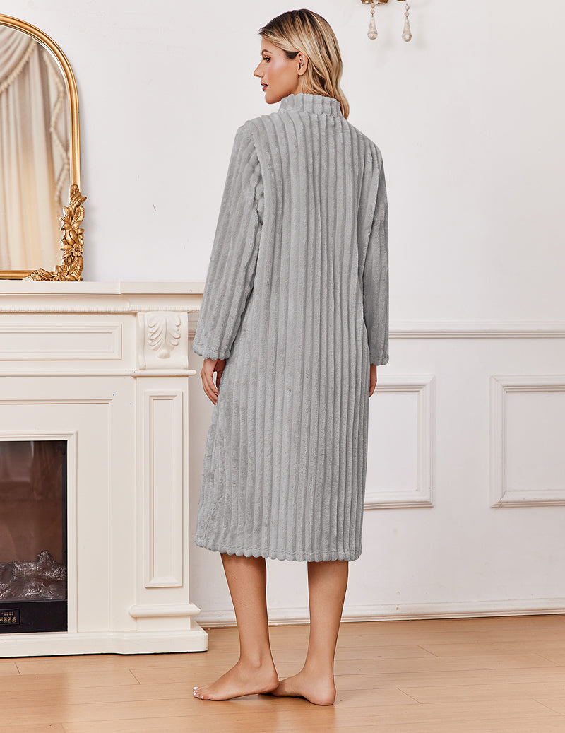 ekouaer-robes-bademantel-fleece-rei-verschluss-warm image 2