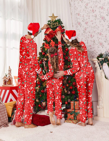 ekouaer-pajama-sets-family-christmas-schlafanzug-partner-langarm-2-teilig image 5