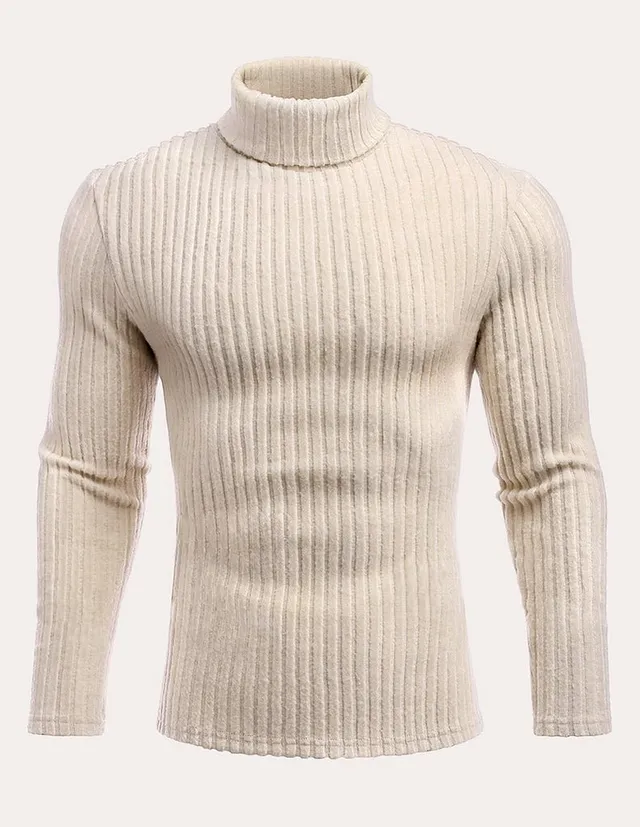 ekouaer-men-rollkragenpullover-herren-langarm-slim-uni image 1