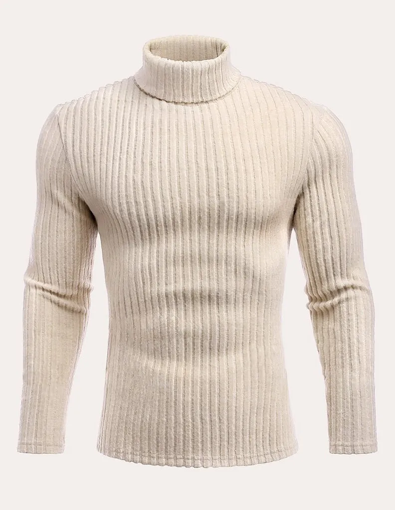 ekouaer-men-rollkragenpullover-herren-langarm-slim-uni image 1