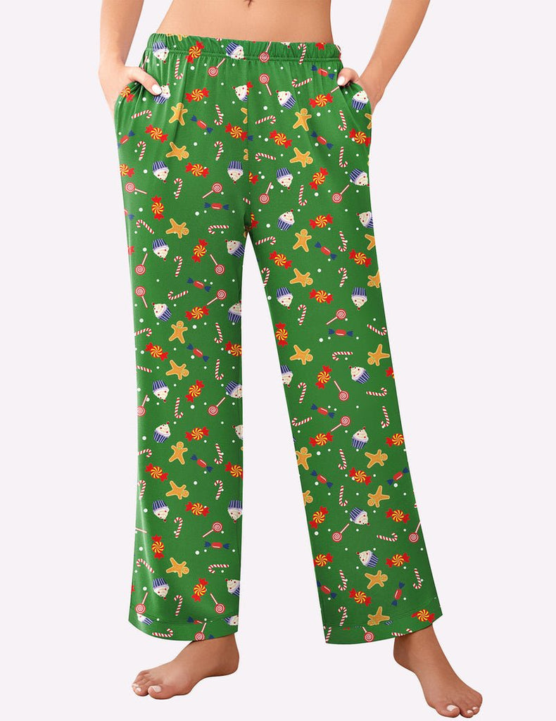 ekouaer-pajama-sets-schlafhose-lang-taschen-colorblock image 1