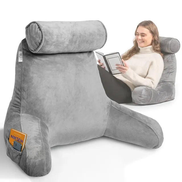 ella-lesekissen-reading-pillow-bett-sofa-memory-foam-grau image 1