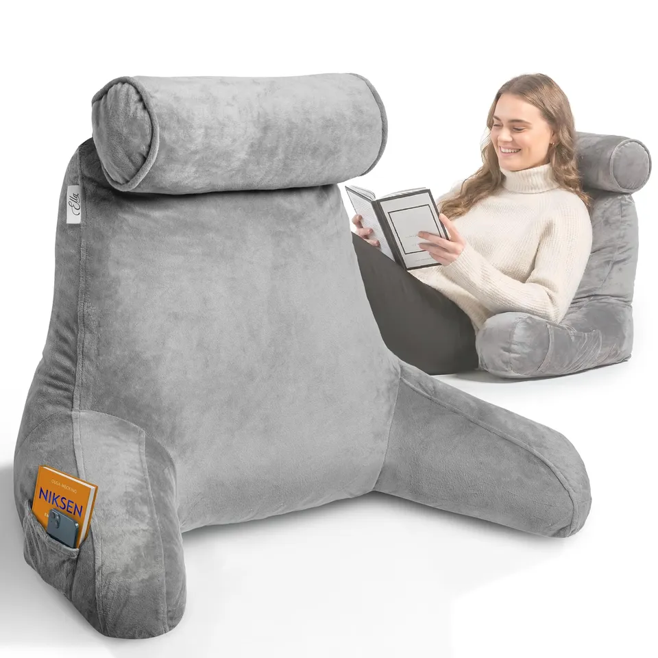ella-lesekissen-reading-pillow-bett-sofa-memory-foam-grau image 1