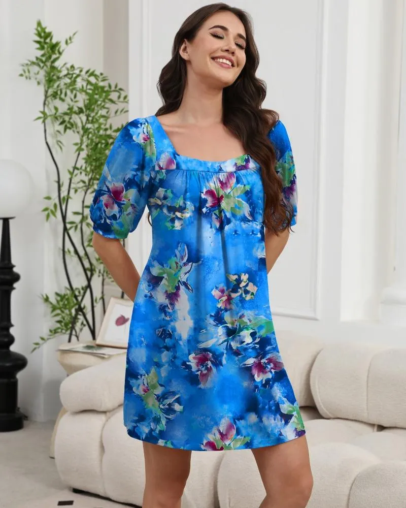 ekouaer-nightgowns-muumuu-hauskleid-rot-floral image 1