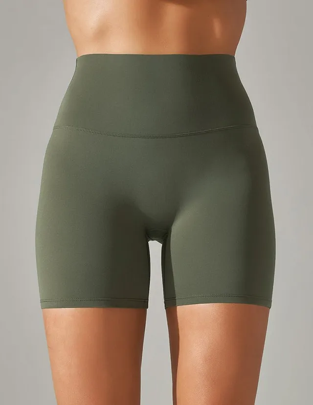 ekouaer-pajama-sets-yoga-shorts-high-waist-stretch image 1