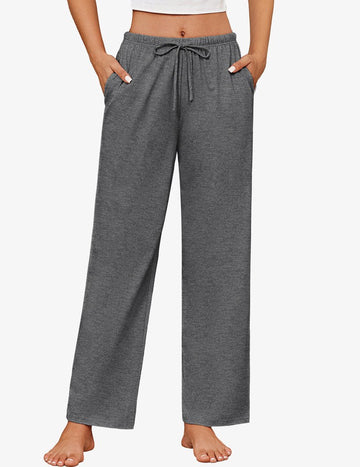 ekouaer-pajama-sets-100-cotton-schlafhose-kordelzug-taschen image 3