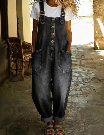 ekouaer-jumpsuits-overall-denim-latzhose-weites-bein image 7