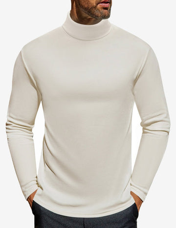 ekouaer-men-turtleneck-rollkragen-shirt-herren-schwarz-langarm image 7
