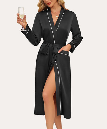 ekouaer-robes-satin-morgenmantel-lang-mit-taschen image 5