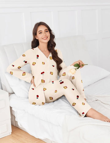 ekouaer-maternity-stillpyjama-langarm-verstellbar image 8