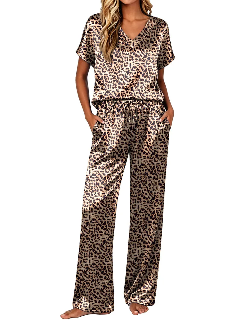 ekouaer-pajama-sets-2-teilig-satin-pyjama-rmellos-locker image 1