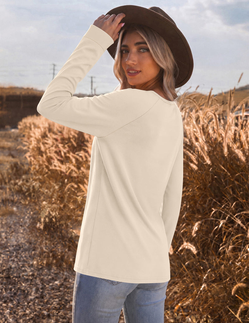 ekouaer-langarmshirt-colorblock-raglan-crew-neck-schwarz image 2